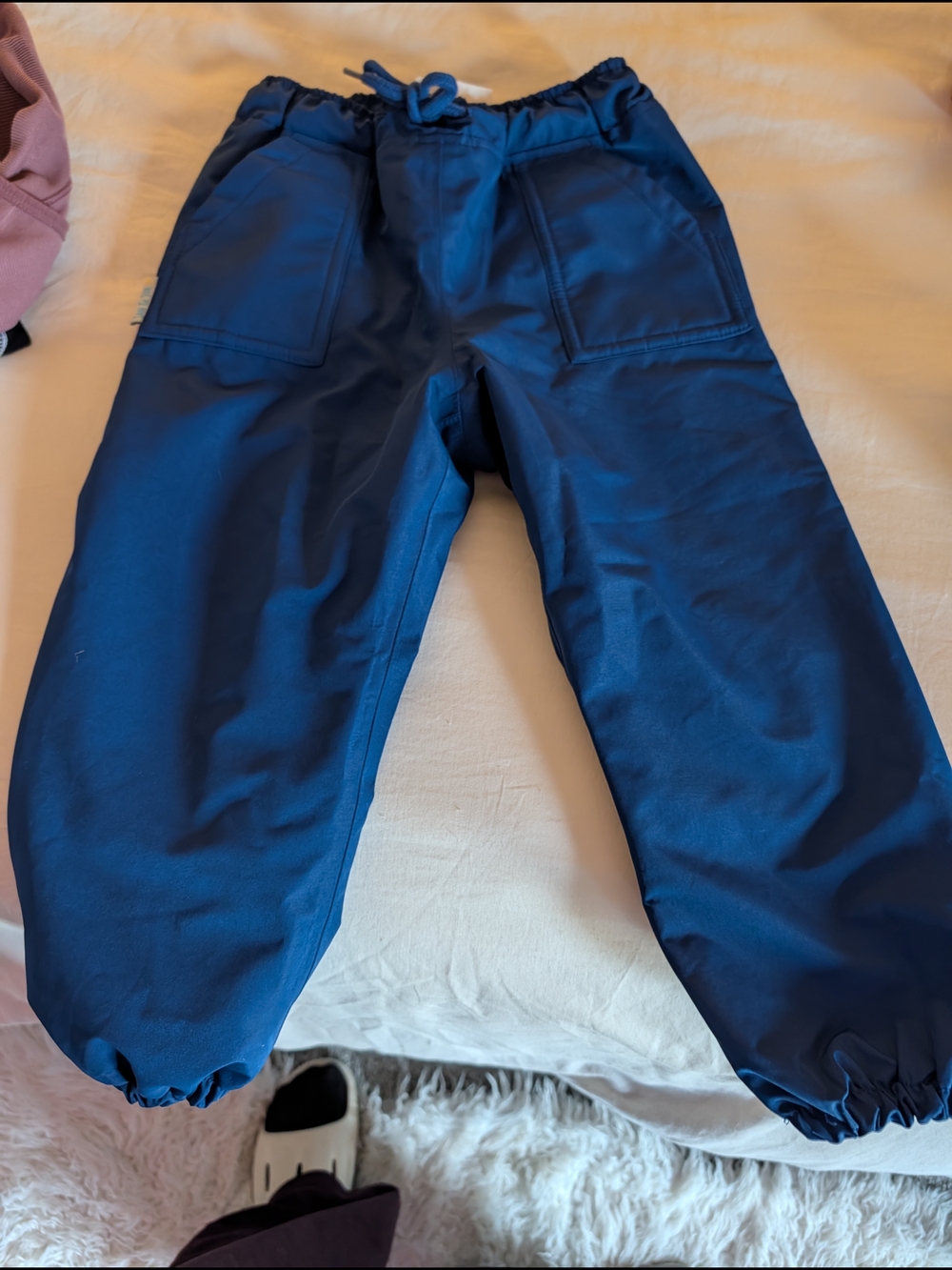 Jan & Jul Toddler Elastic-Waist Navy Snow Pants